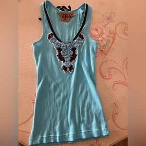 Tory burch tank with beading